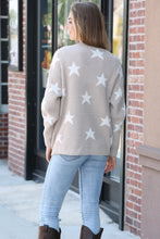 Load image into Gallery viewer, STAR PATTERN SWEATER BEIGE APPAREL
