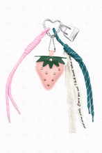 Load image into Gallery viewer, STRAWBERRY KEYCHAIN/BAG CHARM PINK KEYCHAINS
