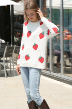 Load image into Gallery viewer, STRAWBERRY PATTERN SWEATER RED APPAREL
