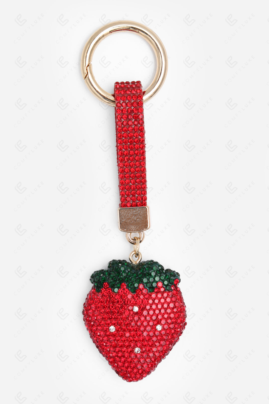 STRAWYBERRY KEYCHAIN/BAG CHARM RED KEYCHAINS