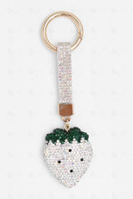Load image into Gallery viewer, STRAWYBERRY KEYCHAIN/BAG CHARM WHITE KEYCHAINS
