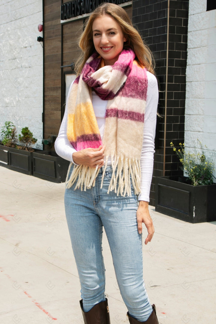 STRIPED PATTERN SCARF SCARVES