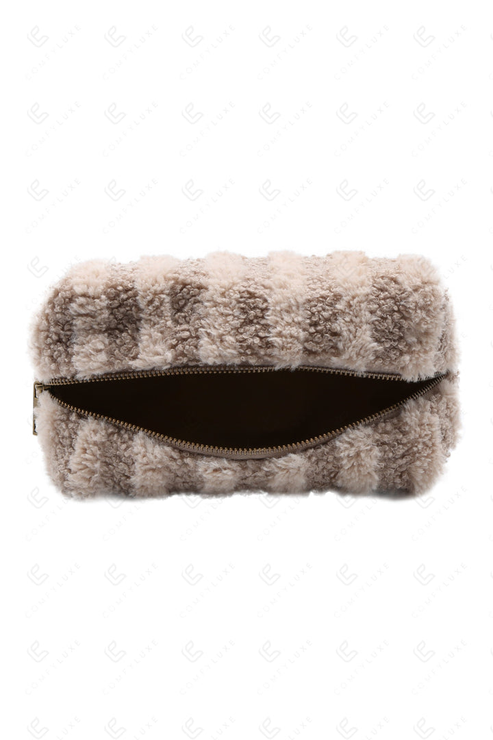 STRIPED PATTERN TRAVEL POUCH BAGS