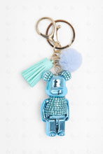 Load image into Gallery viewer, TEDDY BEAR KEYCHAIN/BAG CHARM BLUE KEYCHAINS
