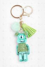 Load image into Gallery viewer, TEDDY BEAR KEYCHAIN/BAG CHARM GREEN KEYCHAINS
