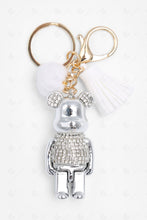 Load image into Gallery viewer, TEDDY BEAR KEYCHAIN/BAG CHARM WHITE KEYCHAINS
