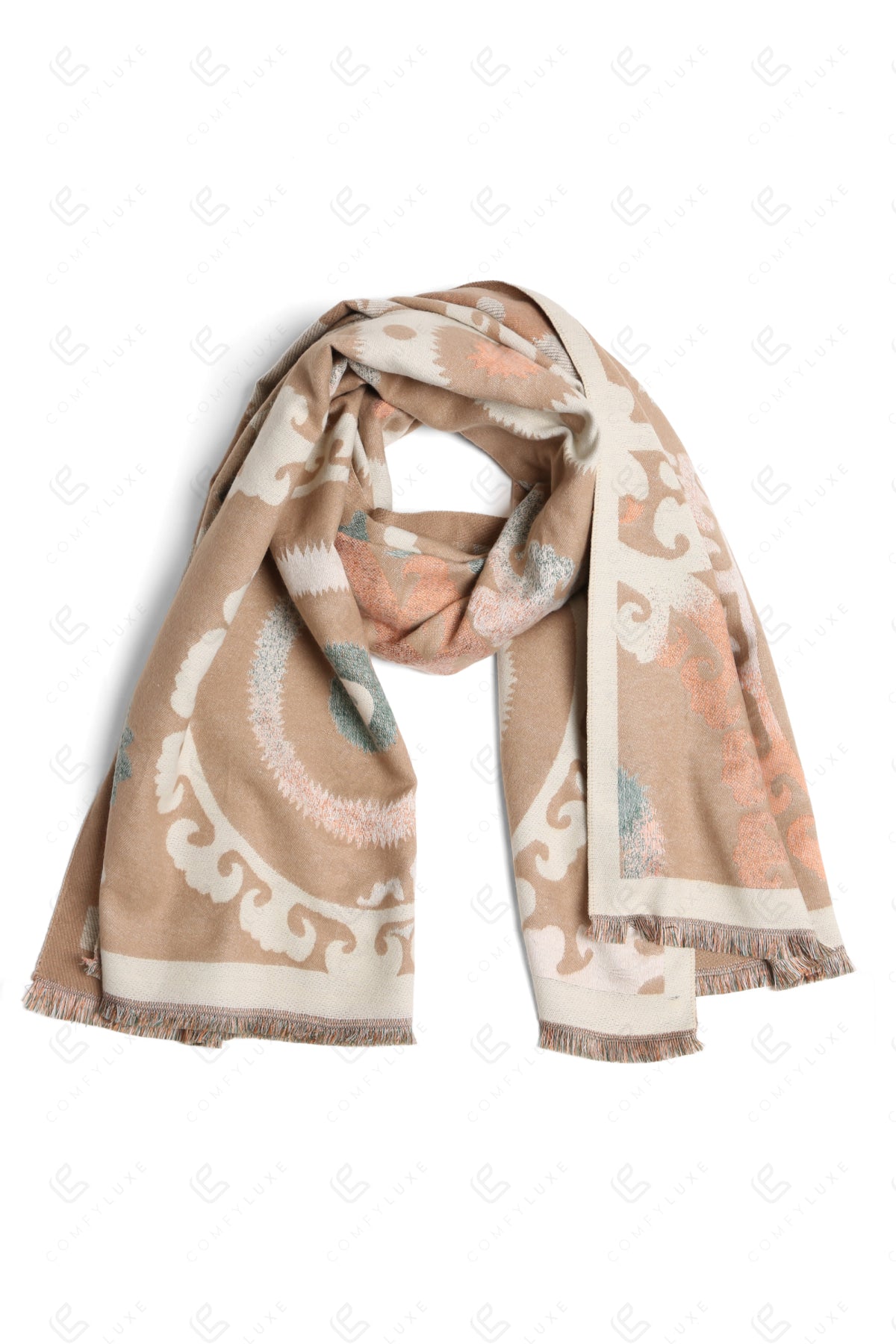 Js2410 Beige Scarves