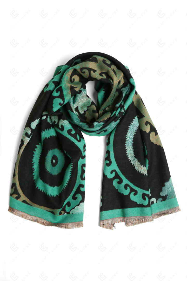 Js2410 Green Scarves