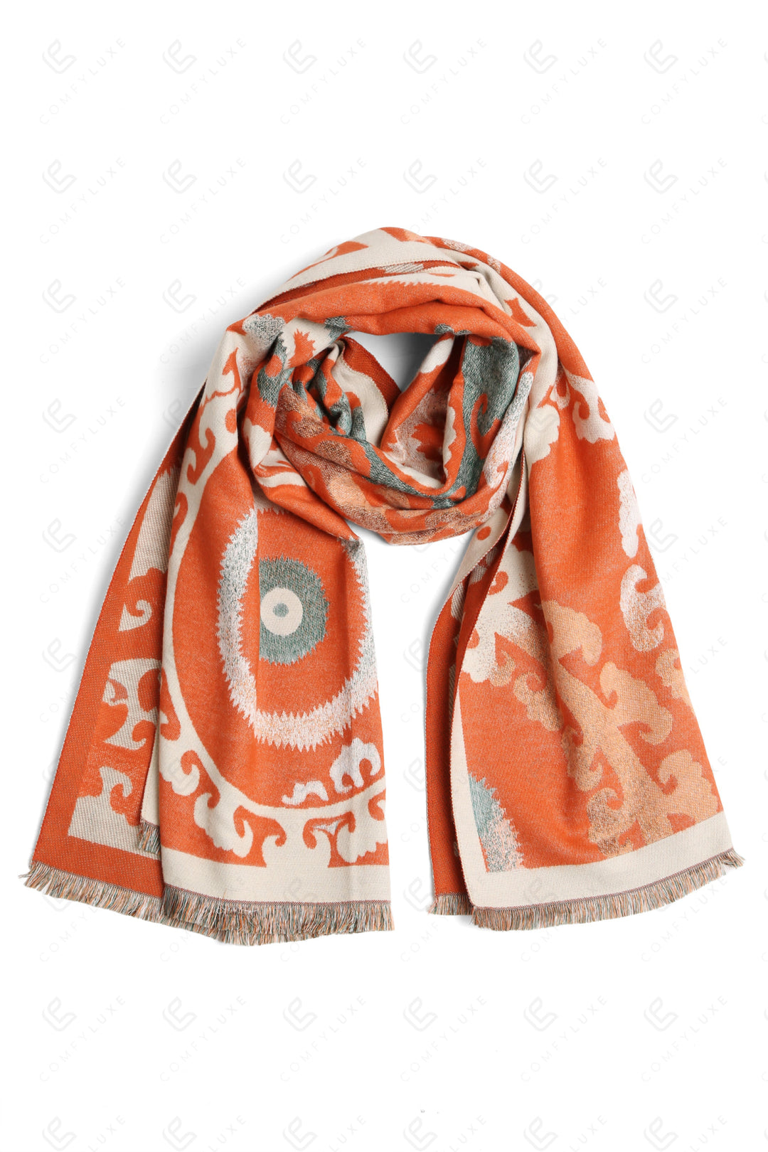 Js2410 Orange Scarves
